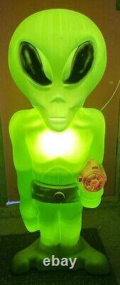 Vintage 36 Alien Blow Mold Light-up Decor Figure Halloween Rare! #1