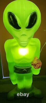 Vintage 36 Alien Blow Mold Light-up Decor Figure Halloween Rare! #1