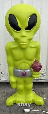 Vintage 36 Alien Blow Mold Light-up Decor Figure Halloween Rare! #1