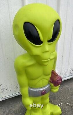 Vintage 36 Alien Blow Mold Light-up Decor Figure Halloween Rare! #1