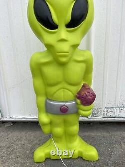 Vintage 36 Alien Blow Mold Light-up Decor Figure Halloween Rare! #1