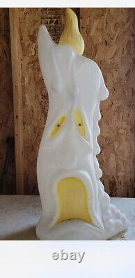 Vintage 36 Empire Blow Mold Halloween 2 Sided Melting Ghost Candle RARE