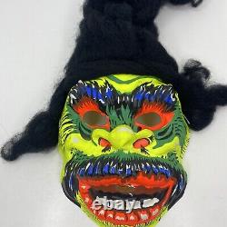 Vintage 60's Ben Cooper Halloween Mask Monster Horror Black Light Rare