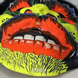 Vintage 60's Ben Cooper Halloween Mask Monster Horror Black Light Rare