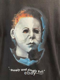 Vintage 90s Halloween Michael Myers Tultex Size XL Movie Promo T-Shirt RARE