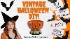Vintage And Retro Halloween Inspirations Wreath Garland And Candy Dish