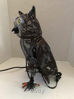 Vintage Animated Multi-Motion OWL Light Up Indoor/Outdoor Decor Halloween RARE
