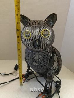 Vintage Animated Multi-Motion OWL Light Up Indoor/Outdoor Decor Halloween RARE