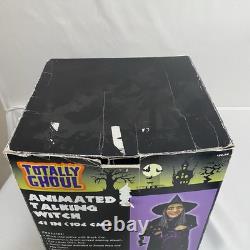 Vintage Animated Talking Witch With Black Cat 41 By Totally Ghoul Rare