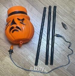 Vintage Bayshore Halloween Light Pumpkin Blow Mold Original Box Very Rare READ