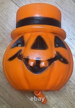 Vintage Bayshore Halloween Light Pumpkin Blow Mold Original Box Very Rare READ