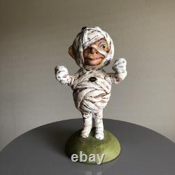 Vintage Bethany Lowe Hop Hop Jingle Boo Halloween MUMMY 7 Paper Mache Rare