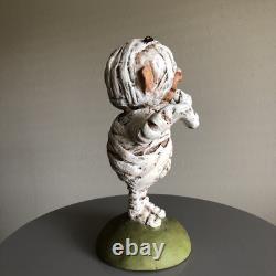 Vintage Bethany Lowe Hop Hop Jingle Boo Halloween MUMMY 7 Paper Mache Rare
