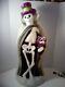 Vintage Blow Mold Rare Halloween 32 Skeleton Cape Cat Cane Hat Ghoul