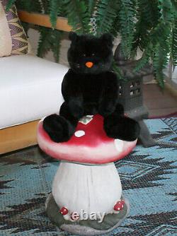 Vintage Build A Bear Halloween Black Lucky Kitty Cat Retired? RARE Htf Plush