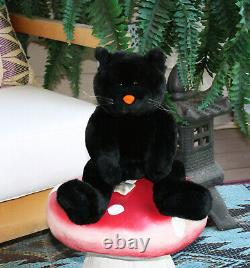 Vintage Build A Bear Halloween Black Lucky Kitty Cat Retired? RARE Htf Plush