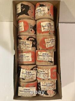 Vintage CORONET Halloween Crepe Paper (a dozen rolls) withoriginal box RARE HTF