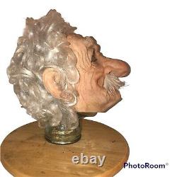 Vintage Cesar 81 Albert Einstein Mask Rubber Latex Halloween Mask Rare HTF Hair