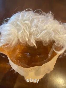 Vintage Cesar 81 Albert Einstein Mask Rubber Latex Halloween Mask Rare HTF Hair