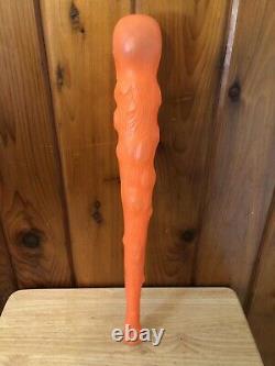 Vintage Clinton Toy Corp Skull Club Noise Maker Rare Halloween Blow Mold 1960s