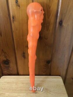 Vintage Clinton Toy Corp Skull Club Noise Maker Rare Halloween Blow Mold 1960s