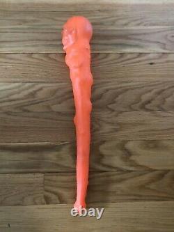 Vintage Clinton Toy Corp Skull Club Noise Maker Rare Halloween Blow Mold 1960s