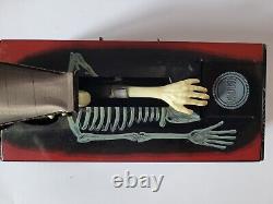 Vintage Coffin Bank Japan Tin Toy Rare Coffin Bank Works Skull Rare Halloween