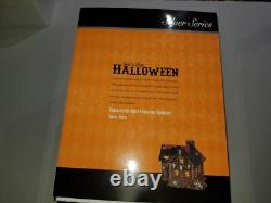 Vintage Department 56 Halloween Haunted Huntsman House Set Silver Series Rare