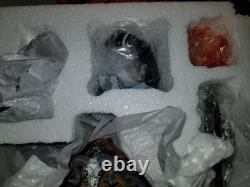 Vintage Department 56 Halloween Haunted Huntsman House Set Silver Series Rare