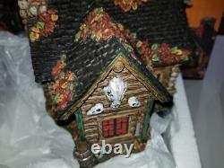 Vintage Department 56 Halloween Haunted Huntsman House Set Silver Series Rare