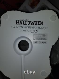 Vintage Department 56 Halloween Haunted Huntsman House Set Silver Series Rare