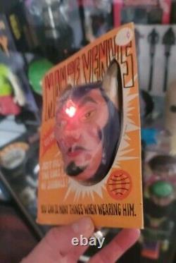 Vintage Devil Man Of Venus Halloween Novelty Light Pin 60s-70s MoC Rare Kusan