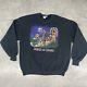 Vintage Disney Mick Or Treat Halloween Sweatshirt 90s Rare Black Mickey Size Xl