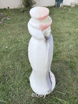 Vintage Don Featherstone Blow Mold Halloween Skeleton Cape Top Hat 33 Inch RARE