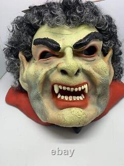 Vintage Dracula Full Head Latex Mask Horror Halloween Clown Republic RARE NEW