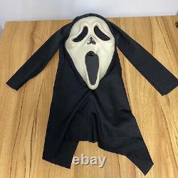 Vintage Easter Unlimited Fun World Ghost Face Mask Scream Glows #9206S RARE