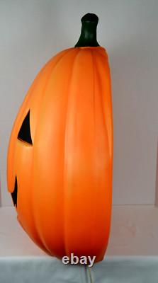 Vintage Empire 29 Halloween Blow Mold LightUp Jack O Lantern RARE Flat Back USA