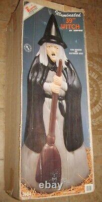 Vintage Empire Wicked WITCH Figure 39 Halloween Blow Mold in RARE original box