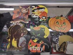 Vintage Eureka Halloween Die Cut Lot rare witch, werewolf, blackcat's 5