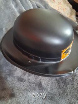 Vintage Extremely Rare 1950's Plastic Form Bowler Style Halloween Hat With Bat