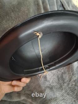 Vintage Extremely Rare 1950's Plastic Form Bowler Style Halloween Hat With Bat