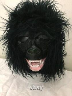 Vintage FUN WORLD Gorilla Monkey Adult Halloween Mask Korea Made Rare Classic