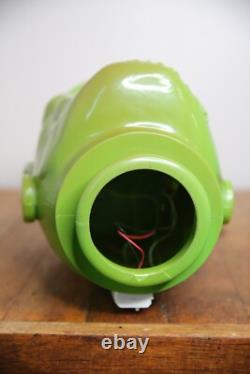 Vintage Frankenstein Monster Head Fun World Blow Mold Light Up Eyes RARE