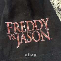 Vintage Freddy Vs Jason Horror Movie Promo Halloween T-shirt Size L 2005s Rare