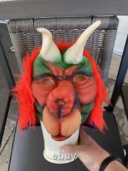 Vintage Fun World Mask Devil Monster Horns RARE