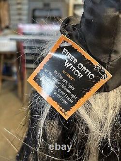 Vintage GANZ HALLOWEEN FIBER OPTIC SOUND/TOUCH ACTIVATED CACKLING WITCH 28RARE