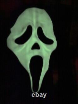 Vintage GEN 1 SCREAM Ghost Face Mask FUN WORLD DIV Rare Glow In The Dark 90s