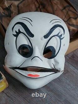 Vintage Gabby the Ghost Chatter Mouth Halloween costume with box Ben Cooper RARE