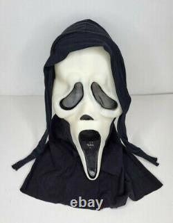 Vintage Gen 1 Fun World Div Small Dot Cotton Shroud Ghost Face Mask Rare Scream