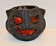 Vintage German Halloween Black Cat Lantern Rare Find